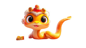 Cute Snake Baby Vinyl Car Decal Sticker – Waterproof & UV-Resistant 8"