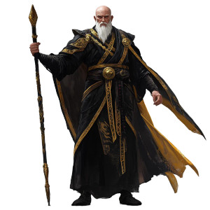 Monk With Spear Vinyl Car Decal Sticker – Waterproof & UV-Resistant 8"