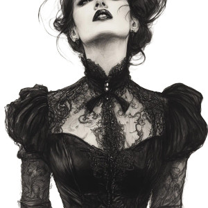 Evil Vampire Sketch Vinyl Car Decal Sticker – Waterproof & UV-Resistant 8"