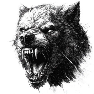 Snarling Werewolf Vinyl Car Decal Sticker – Waterproof & UV-Resistant 8" Snarling Werewolf Vinyl Car Decal Sticker – Waterproof & UV-Resistant 8"