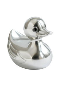 Shiny Silver Duck Vinyl Car Decal Sticker – Waterproof & UV-Resistant 8"