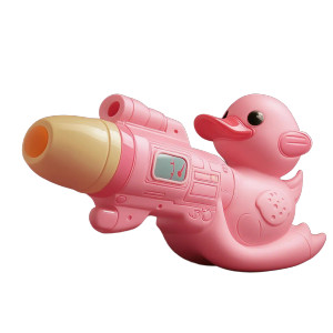 Pink Rubber Duck Raygun Vinyl Car Decal Sticker – Waterproof & UV-Resistant 8"