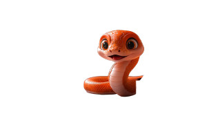 Festive Zodiac Snake Vinyl Car Decal Sticker – Waterproof & UV-Resistant 8"