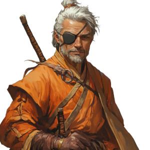 Martial Artist Monk Vinyl Car Decal Sticker – Waterproof & UV-Resistant 8"