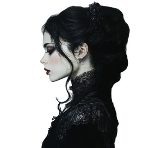 Gothic Victorian Vampire Vinyl Car Decal Sticker – Waterproof & UV-Resistant 8" Gothic Victorian Vampire Vinyl Car Decal Sticker – Waterproof & UV-Resistant 8"