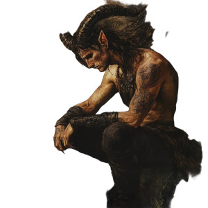 Unseelie Satyr Rouser Vinyl Car Decal Sticker – Waterproof & UV-Resistant 8"