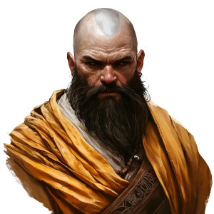 Dwarf Monk Vinyl Car Decal Sticker – Waterproof & UV-Resistant 8"