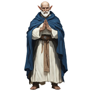 High Elf Monk Vinyl Car Decal Sticker – Waterproof & UV-Resistant 8"