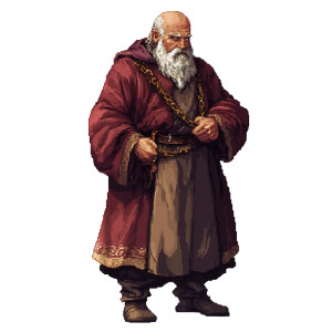 Medieval Old Man Vinyl Car Decal Sticker – Waterproof & UV-Resistant 8"