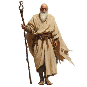 Wizard In Robe Vinyl Car Decal Sticker – Waterproof & UV-Resistant 8"