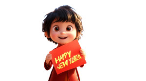 Joyful New Year Vinyl Car Decal Sticker – Waterproof & UV-Resistant 8"