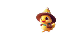 Adventurous Yellow Duck Vinyl Car Decal Sticker – Waterproof & UV-Resistant 8"