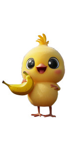 Dancing Chicklet Banana Vinyl Car Decal Sticker – Waterproof & UV-Resistant 8"