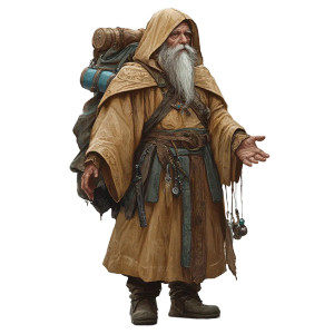 Acolyte Gnome Mage Vinyl Car Decal Sticker – Waterproof & UV-Resistant 8"