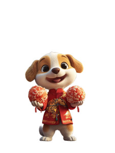 Festive Puppy Celebration Vinyl Car Decal Sticker – Waterproof & UV-Resistant 8"