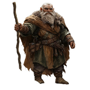 Dwarf Earth Sorcerer Vinyl Car Decal Sticker – Waterproof & UV-Resistant 8"