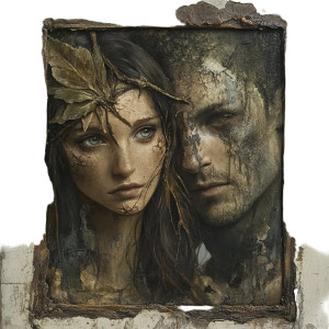 Elf And Human Portrait Vinyl Car Decal Sticker – Waterproof & UV-Resistant 8"