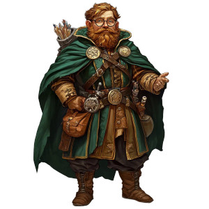 Gnome Alchemist Portrait Vinyl Car Decal Sticker – Waterproof & UV-Resistant 8"