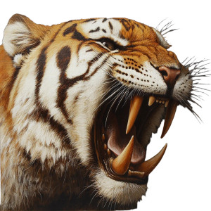 Sabertooth Tiger Vinyl Car Decal Sticker – Waterproof & UV-Resistant 8" Sabertooth Tiger Vinyl Car Decal Sticker – Waterproof & UV-Resistant 8"
