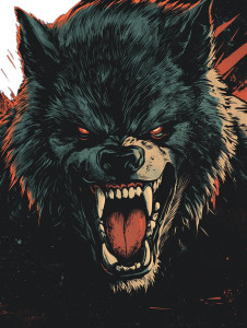 Werewolf Comic Cover Vinyl Car Decal Sticker – Waterproof & UV-Resistant 8"