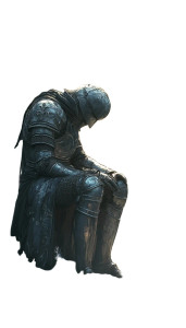 Devout Medieval Knight Vinyl Car Decal Sticker – Waterproof & UV-Resistant 8"