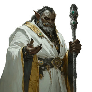 Friendly Orc Mage Vinyl Car Decal Sticker – Waterproof & UV-Resistant 8"