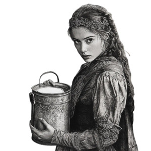 Medieval Milk Maiden Vinyl Car Decal Sticker – Waterproof & UV-Resistant 8" Medieval Milk Maiden Vinyl Car Decal Sticker – Waterproof & UV-Resistant 8"