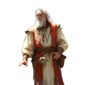 Charming Alchemist Portrait Vinyl Car Decal Sticker – Waterproof & UV-Resistant 8"