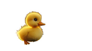 Realistic Baby Duckling Vinyl Car Decal Sticker – Waterproof & UV-Resistant 8"