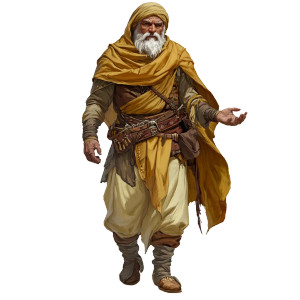 Desert Monk Vinyl Car Decal Sticker – Waterproof & UV-Resistant 8"