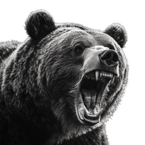 Snarling Grizzly Bear V2 Vinyl Car Decal Sticker – Waterproof & UV-Resistant 8" Snarling Grizzly Bear V2 Vinyl Car Decal Sticker – Waterproof & UV-Resistant 8"