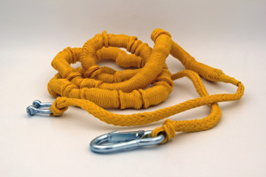 Ultimate Bungee Cord Boat Anchor Rode | Stretches 7-18 Ft | Durable Polyester | Easy & Safe | Yellow Rope