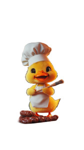 Chef Duckling Cooking Vinyl Car Decal Sticker – Waterproof & UV-Resistant 8" Chef Duckling Cooking Vinyl Car Decal Sticker – Waterproof & UV-Resistant 8"
