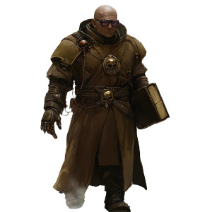 Grimdark Scholar Vinyl Car Decal Sticker – Waterproof & UV-Resistant 8"