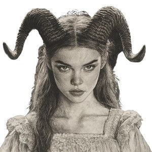 Anya Taylor-Joy Etching Vinyl Car Decal Sticker – Waterproof & UV-Resistant 8"