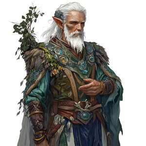 Elderly Wood Elf Vinyl Car Decal Sticker – Waterproof & UV-Resistant 8"