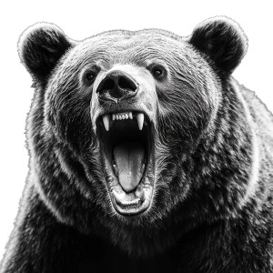 Roaring Bear Vinyl Car Decal Sticker – Waterproof & UV-Resistant 8" Roaring Bear Vinyl Car Decal Sticker – Waterproof & UV-Resistant 8"
