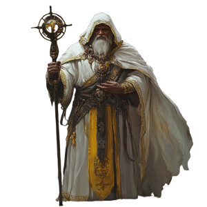 Mighty Warrior Priest Vinyl Car Decal Sticker – Waterproof & UV-Resistant 8"