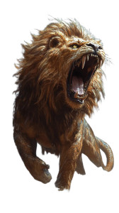 Lion-Snake Fusion Vinyl Car Decal Sticker – Waterproof & UV-Resistant 8"