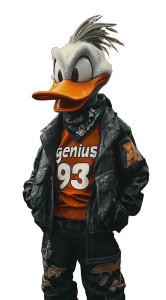 Gritty Daffy Duck Vinyl Car Decal Sticker – Waterproof & UV-Resistant 8"