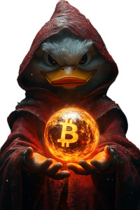 Evil Crypto Wizard Vinyl Car Decal Sticker – Waterproof & UV-Resistant 8"