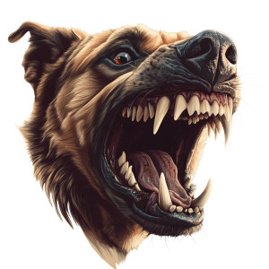 Scary Barking Dog Vinyl Car Decal Sticker – Waterproof & UV-Resistant 8" Scary Barking Dog Vinyl Car Decal Sticker – Waterproof & UV-Resistant 8"