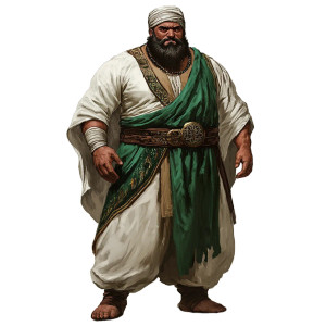 Bedouin Dwarf Scholar Vinyl Car Decal Sticker – Waterproof & UV-Resistant 8"