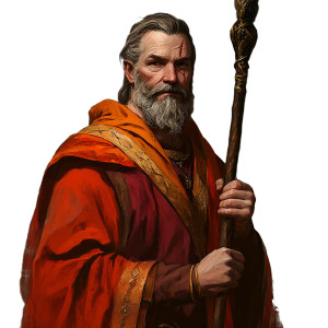 Kindly Wizard Portrait Vinyl Car Decal Sticker – Waterproof & UV-Resistant 8"