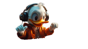 Dj Donald Duck Vinyl Car Decal Sticker – Waterproof & UV-Resistant 8" Dj Donald Duck Vinyl Car Decal Sticker – Waterproof & UV-Resistant 8"