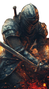 Shining Knight V2 Vinyl Car Decal Sticker – Waterproof & UV-Resistant 8"