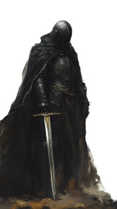 Knight Drawing Sword Vinyl Car Decal Sticker – Waterproof & UV-Resistant 8"