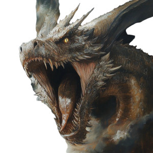 Roaring Jörmundgander Vinyl Car Decal Sticker – Waterproof & UV-Resistant 8"