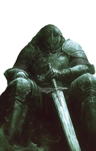 Fallen Silver Knight V2 Vinyl Car Decal Sticker – Waterproof & UV-Resistant 8"