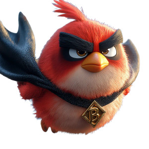 Super-Bird Red Vinyl Car Decal Sticker – Waterproof & UV-Resistant 8"